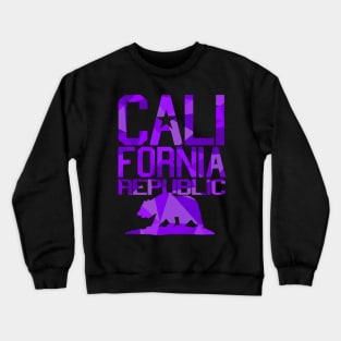 California Republic Bear (juicy purple version) Crewneck Sweatshirt